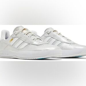 Adidas Puig Metallic Silver and White Shoes